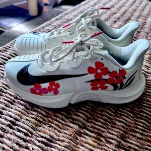 NWOT Nike Court Air Zoom GP Turbo Naomi Osaka White Hibiscus Shoes